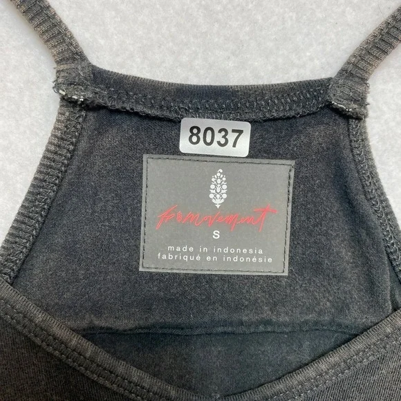 Free Movement FP Jumpsuit Overalls Womens Size Small Charcoal Harem Romper - Picture 4 of 9